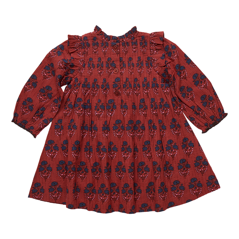 Pink Chicken Red Autumn Strawflower | Jaipur Dress