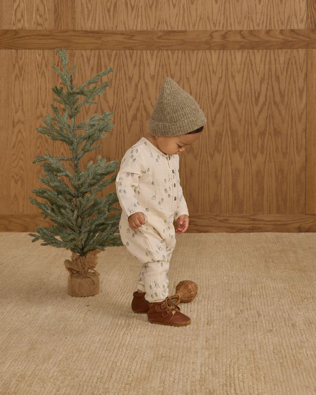 Rylee + Cru Natural Woods | Long Sleeve Woven Jumpsuit