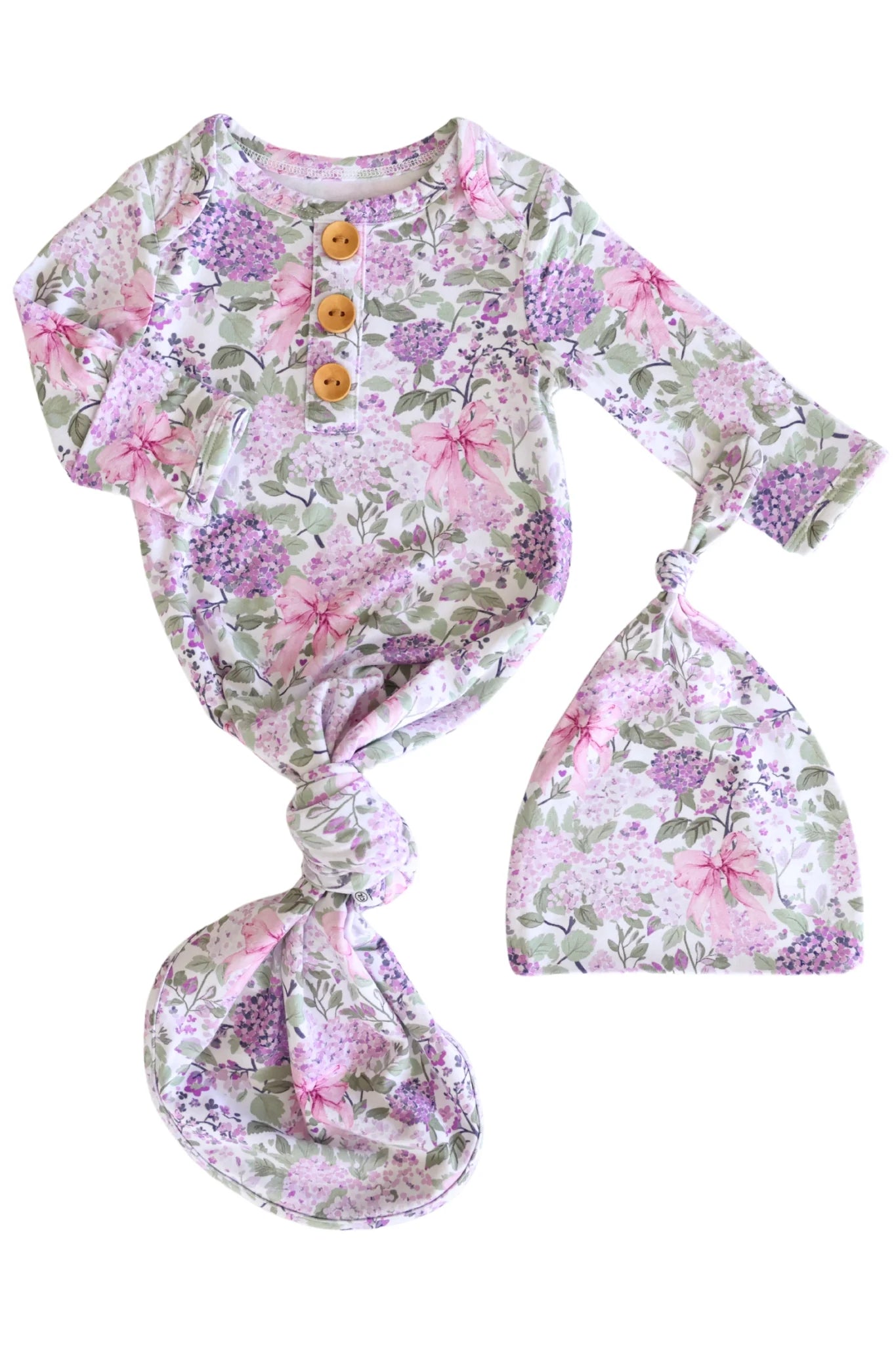 Caden Lane Lavender Lullaby | Knot Gown & Hat Set