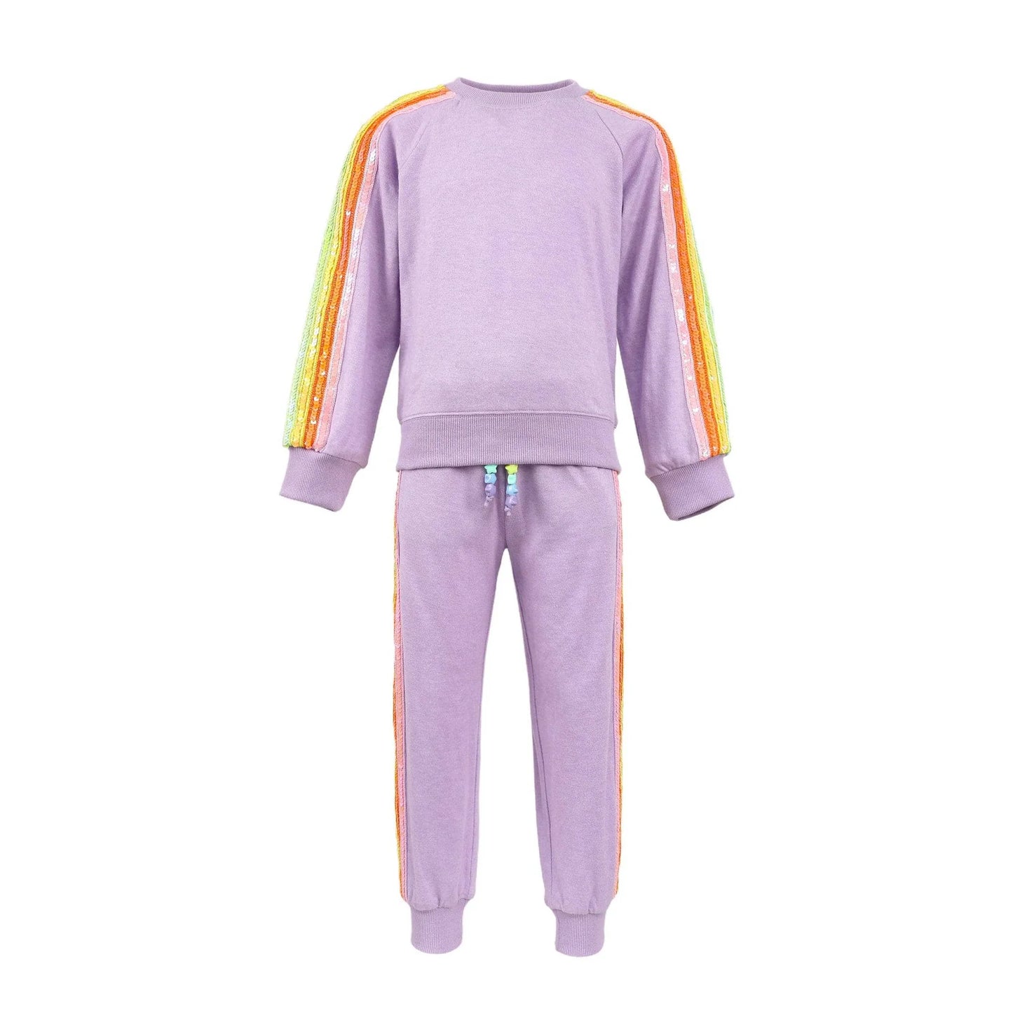 Lola & The Boys Lavender Rainbow | Sequin Set