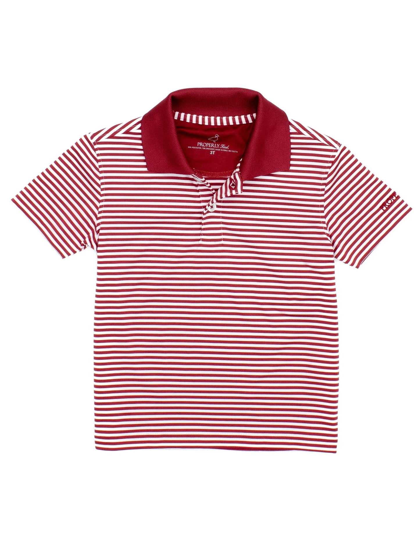 Properly Tied Red | Dallas Short Sleeve Collared Polo