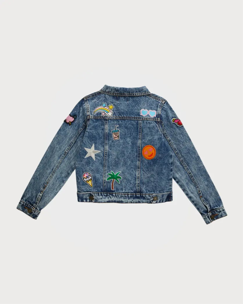 Lola + The Boys All About the Patch | Crop Denim Jacket