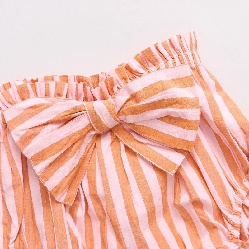 Pink Chicken Orange Pink Stripe | Abigail 2-Piece Set