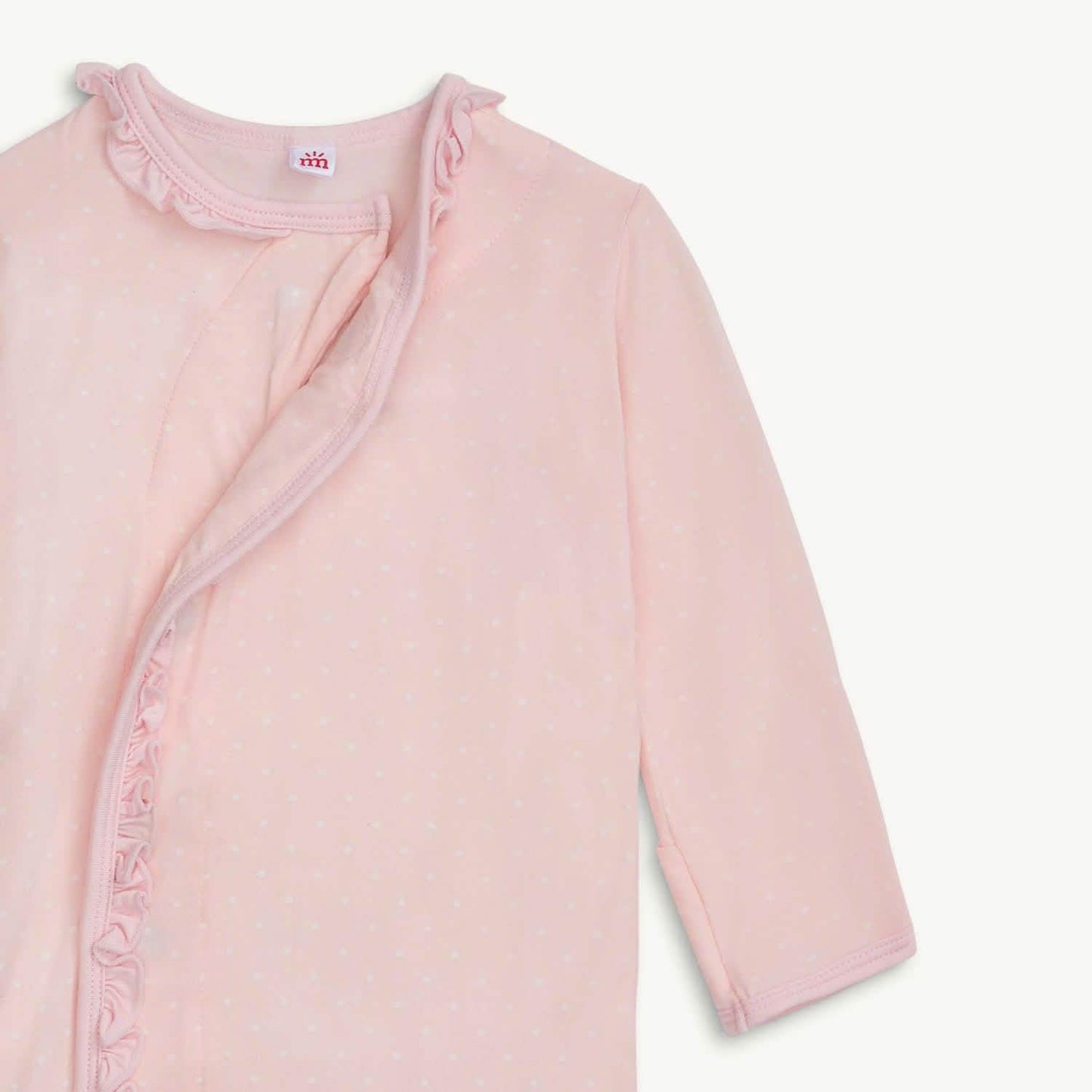 Magnetic Me Pin Dot Pink | Ruffle Placket Gown + Hat Set