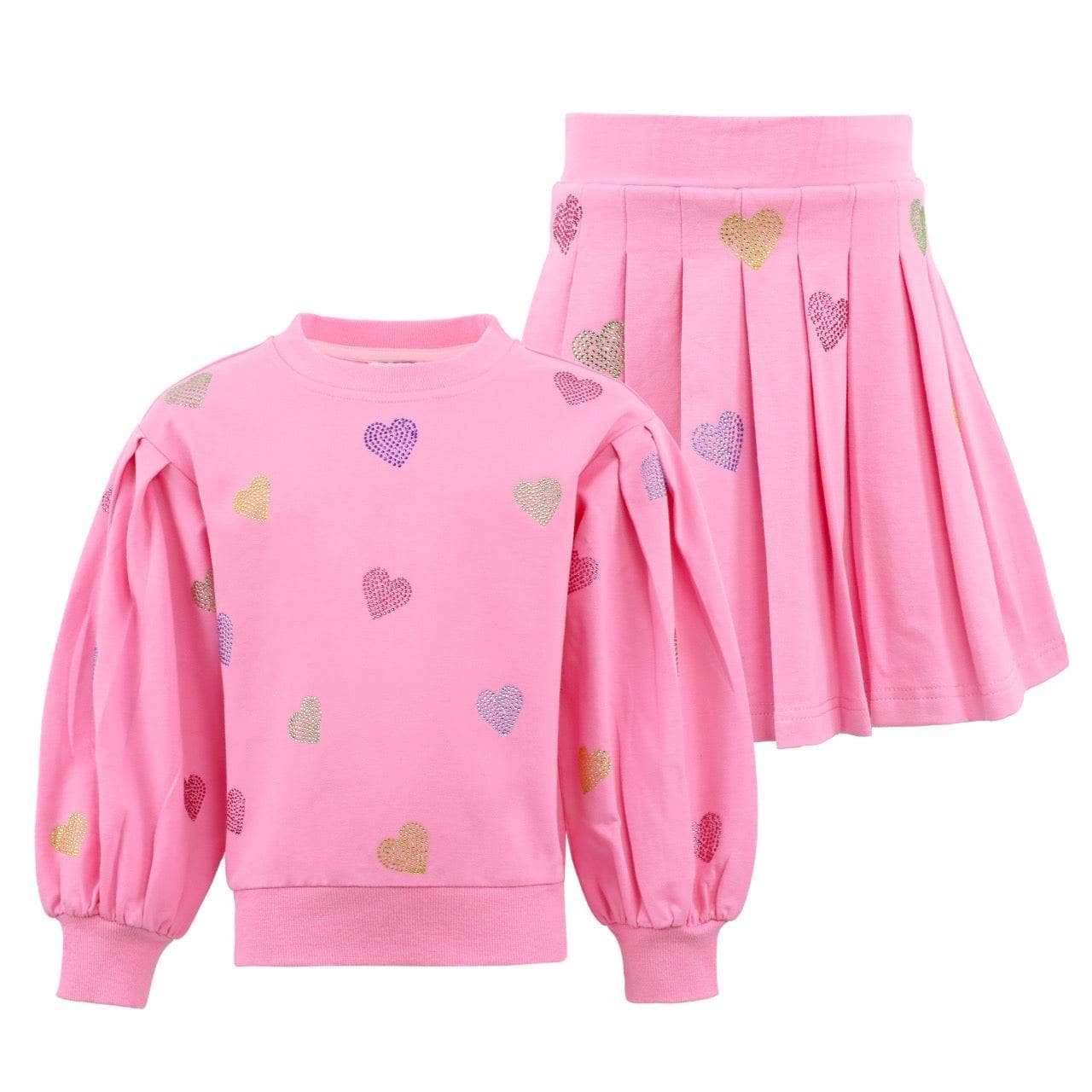 Lola + The Boys Pink Sparkle | Hearts Set