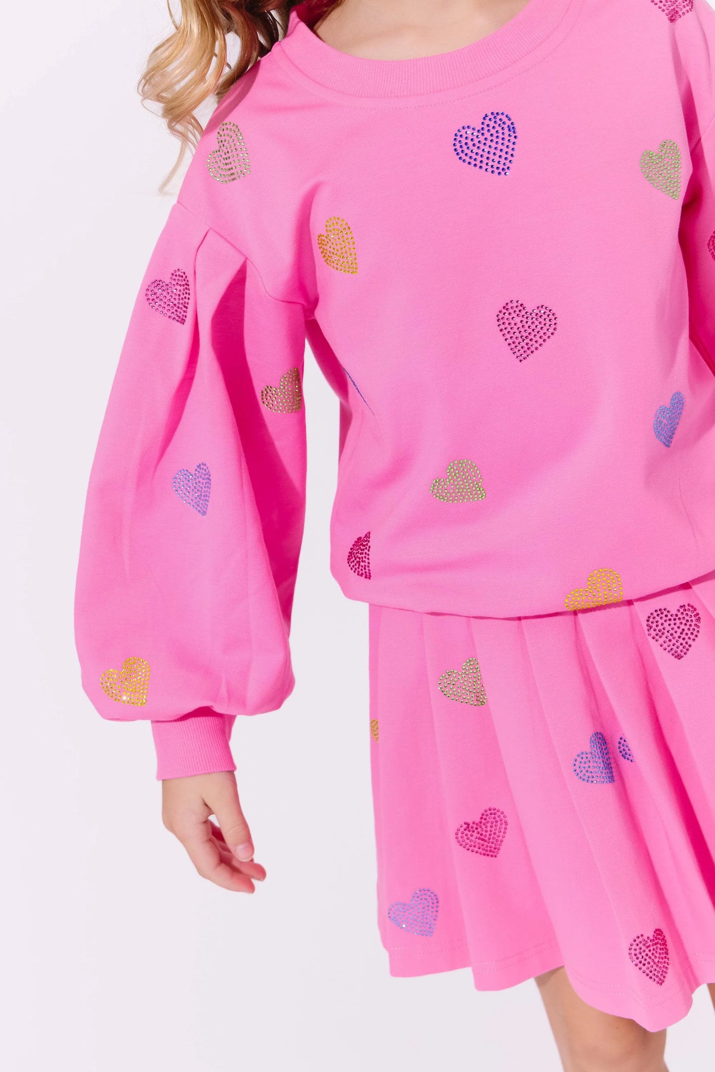 Lola + The Boys Pink Sparkle | Hearts Set