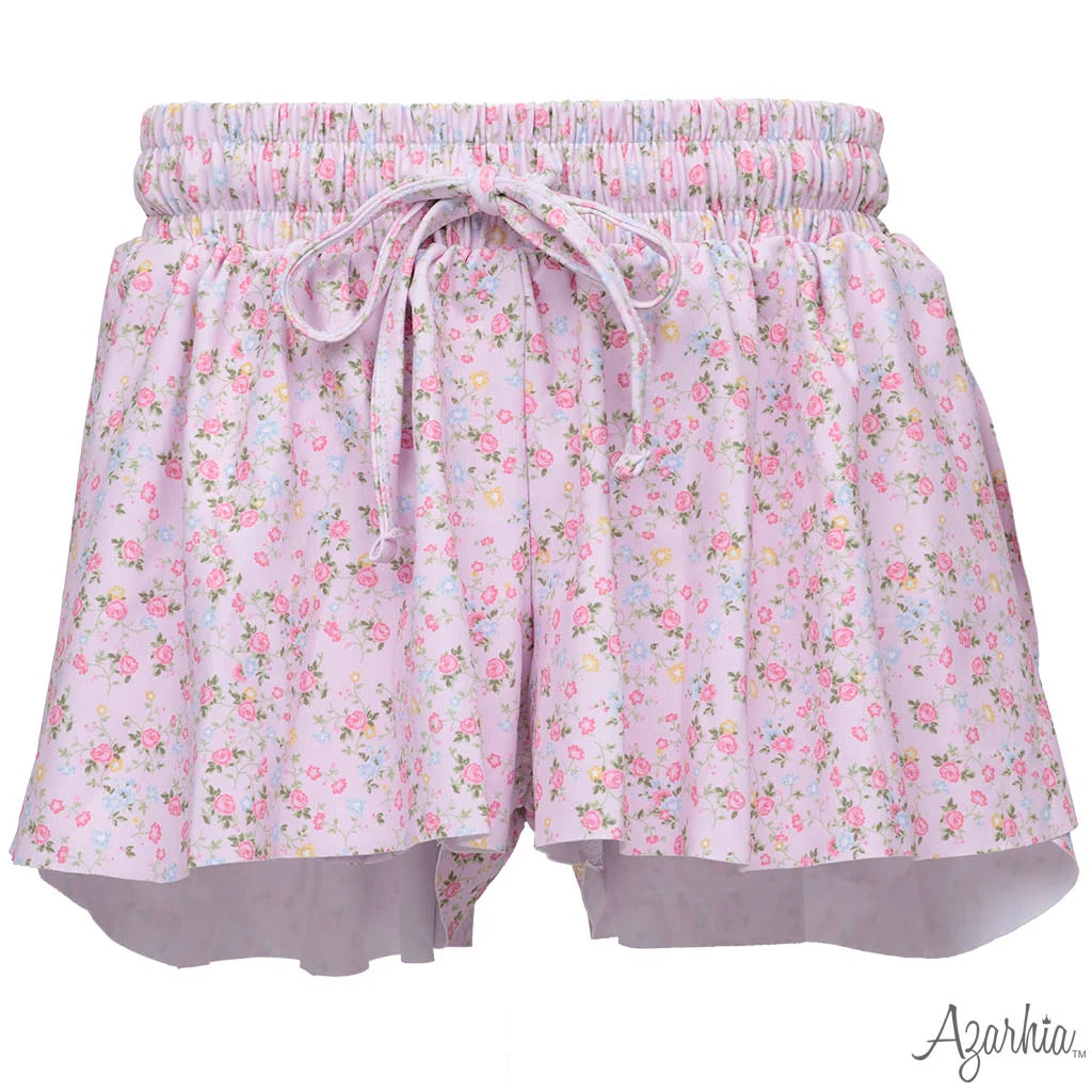 Azarhia Pretty in Pink | Flowers Butterfly Short