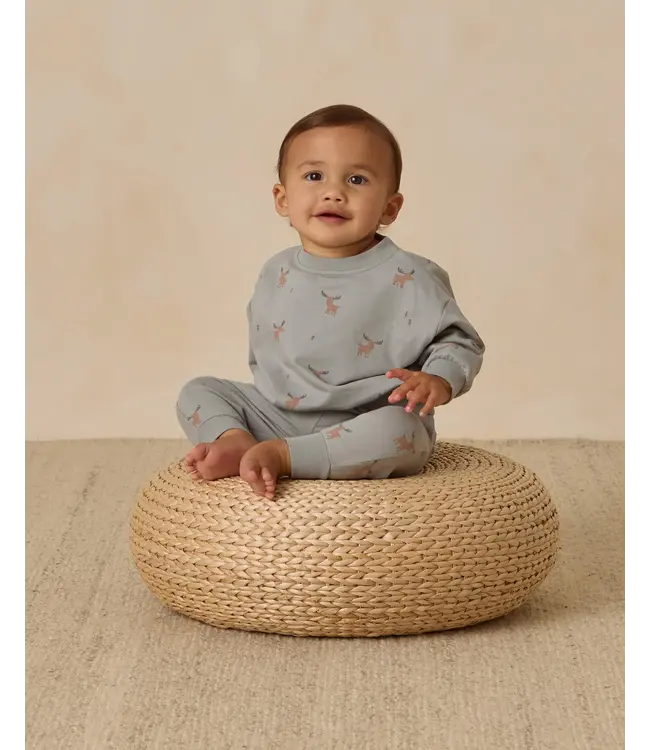 Quincy Mae Blue Moose | Relaxed Sweatshirt + Sweatpant Set