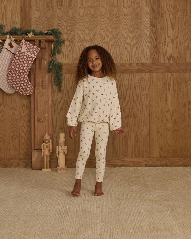Ryle + Cru Natural Ruby Ditsy | Spongy Knit Set
