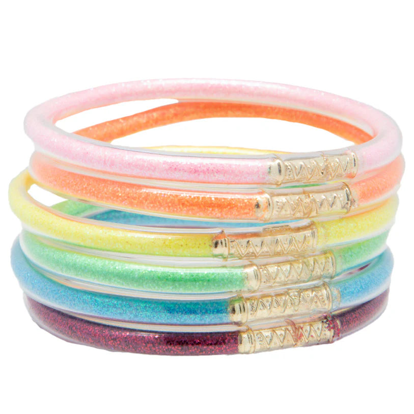 Azarhia Rainbow | Metallic Waterproof Bracelet Set