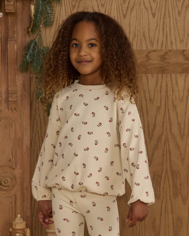 Ryle + Cru Natural Ruby Ditsy | Spongy Knit Set