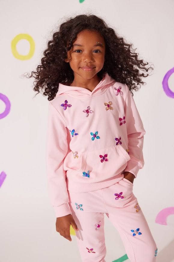 Lola + The Boys Pink Butterfly | Gem Set