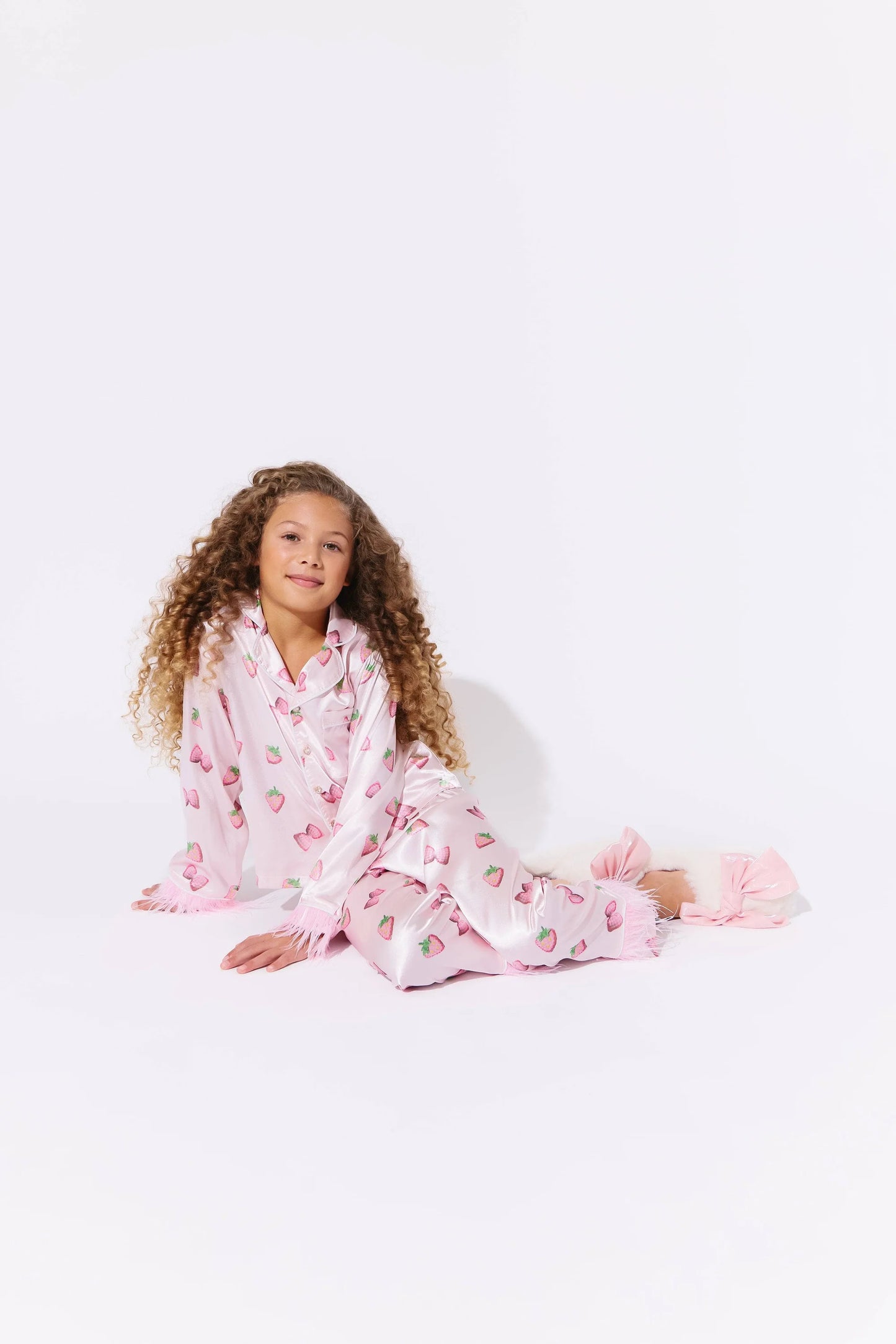 Lola + The Boys Strawberry | Dream Satin Set