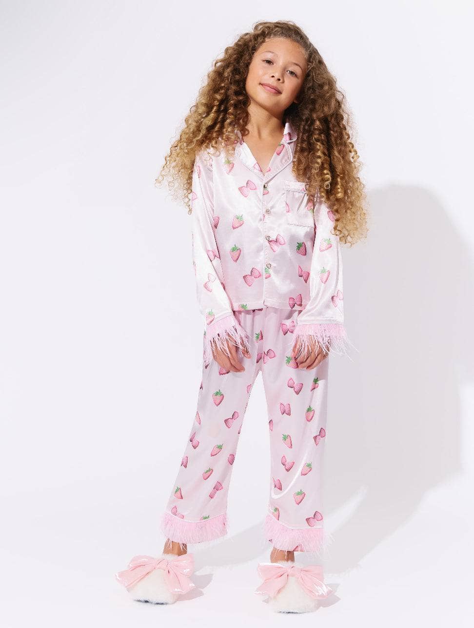 Lola + The Boys Strawberry | Dream Satin Set