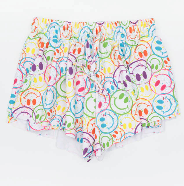 Azarhia Splatter Smiley | Butterfly Flowy Short