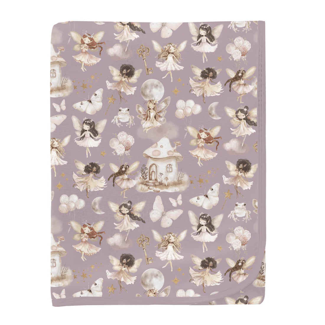 KicKee Sweet Pea Fairy Party | Print Swaddling Blanket