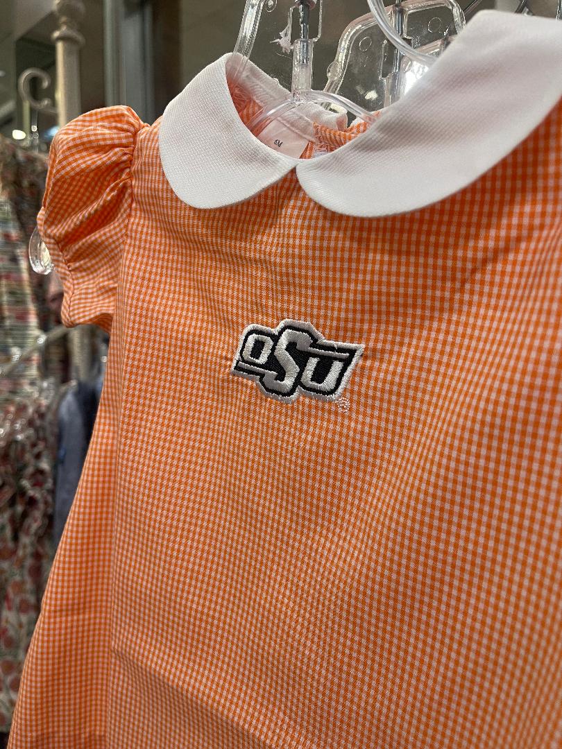 Vive La Fete OSU Orange | Embroidered A-Line Dress