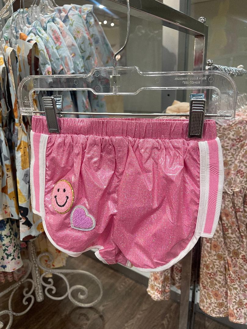 Baby Sara Pink | Lightweight Shorts With Trim Detail