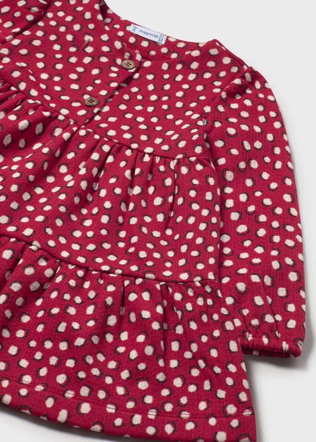 Mayoral Rojo | Printed Dress