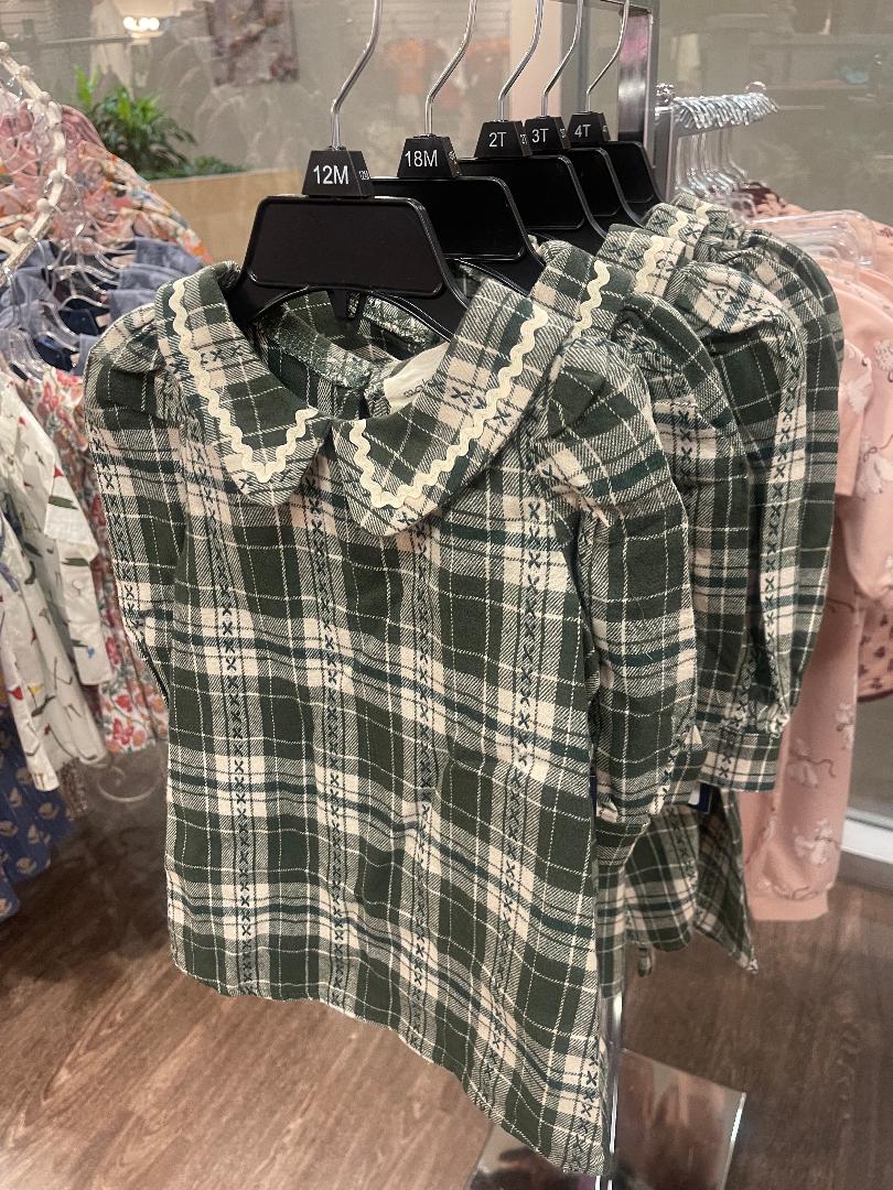 Mabel + Honey Green | Plaid & Pine Dress
