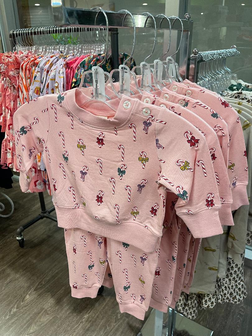 Coop Kids x Pink Chicken Mini Candy Cane | Jax Jogger Set