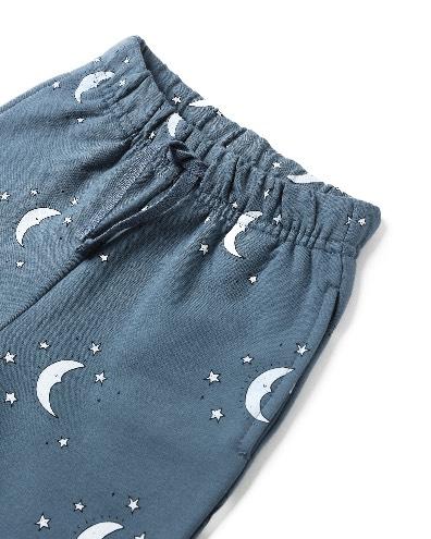 Quincy Mae Ocean Silver Moons | Relaxed Fleece Sweatshirt + Sweatpant Set