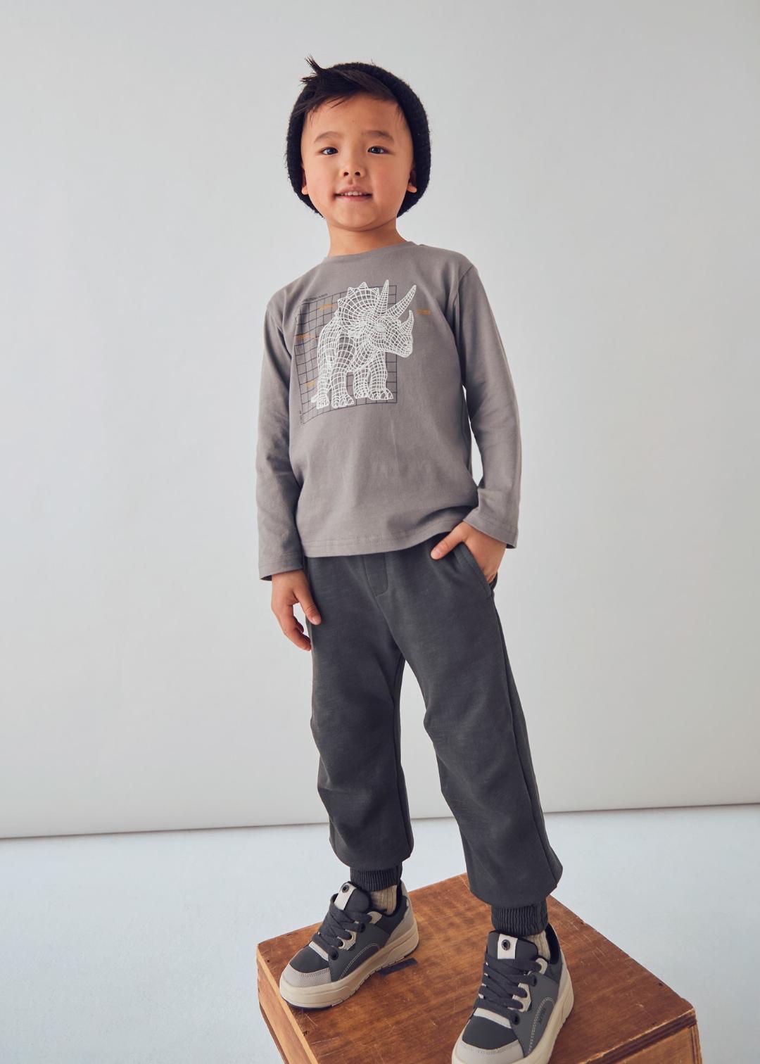 Mayoral Gris | Long Sleeve Glow In The Dark T-Shirt