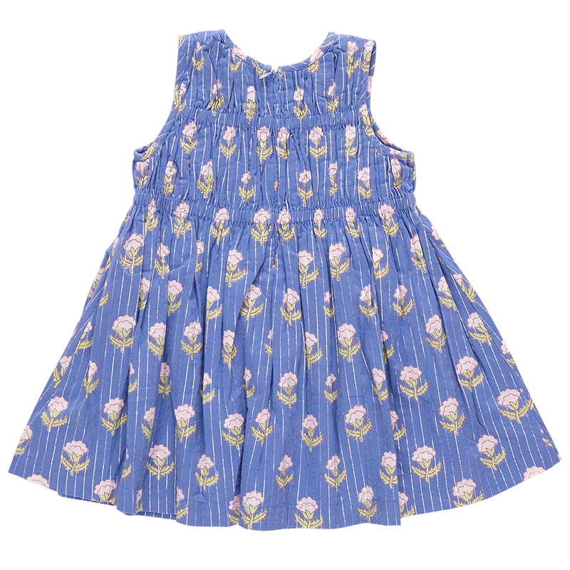 Pink Chicken Periwinkle Small Bud | Sleeveless Waverly Dress