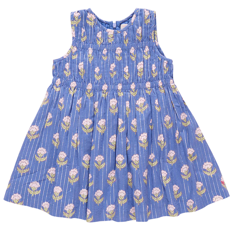 Pink Chicken Periwinkle Small Bud | Sleeveless Waverly Dress