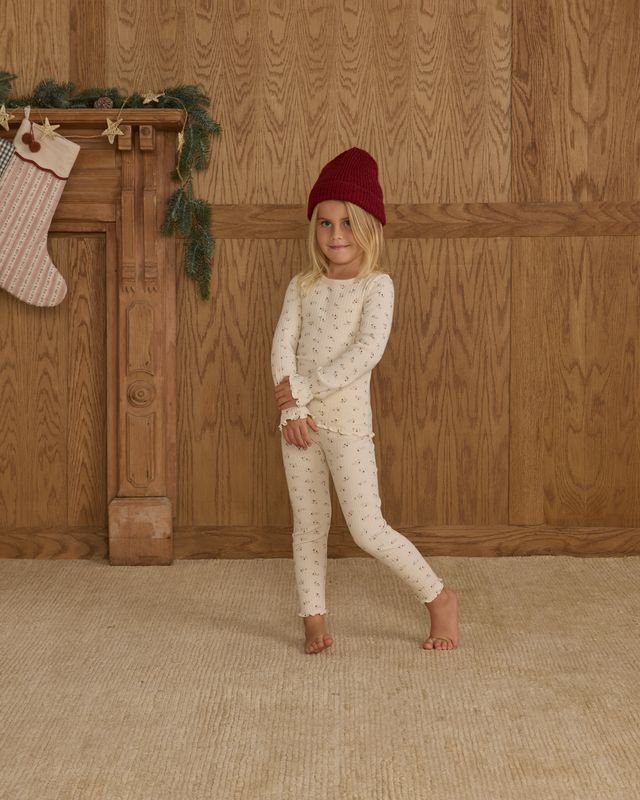 Rylee + Cru Natural Ditsy | Legging