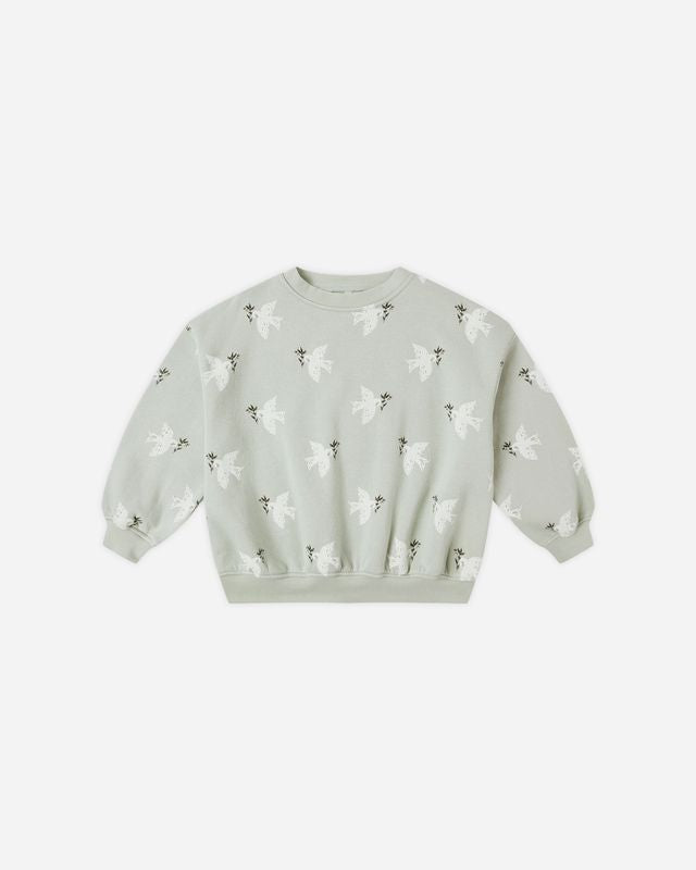 Rylee + Cru Pistachio Doves | Relaxed Sweatshirt