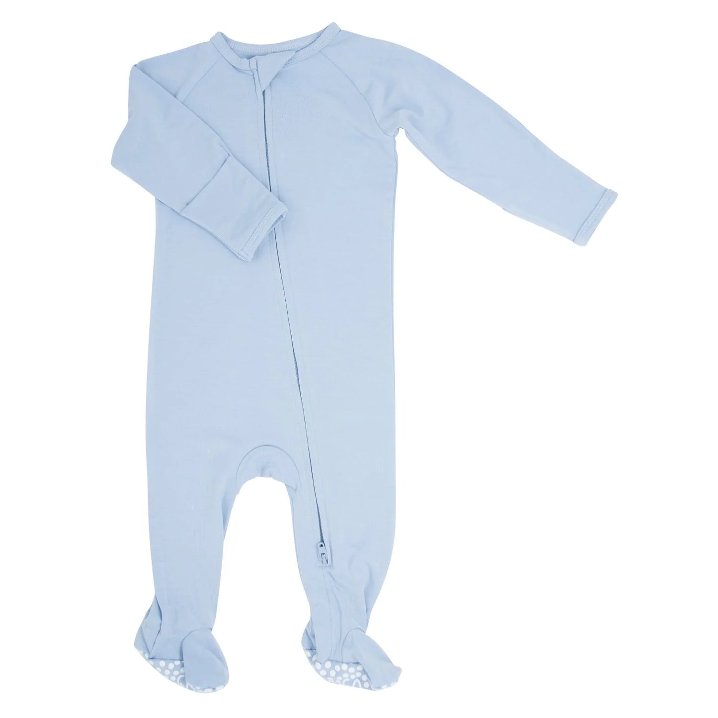 Sweet Bamboo Dontes Blue | Zipper Footie