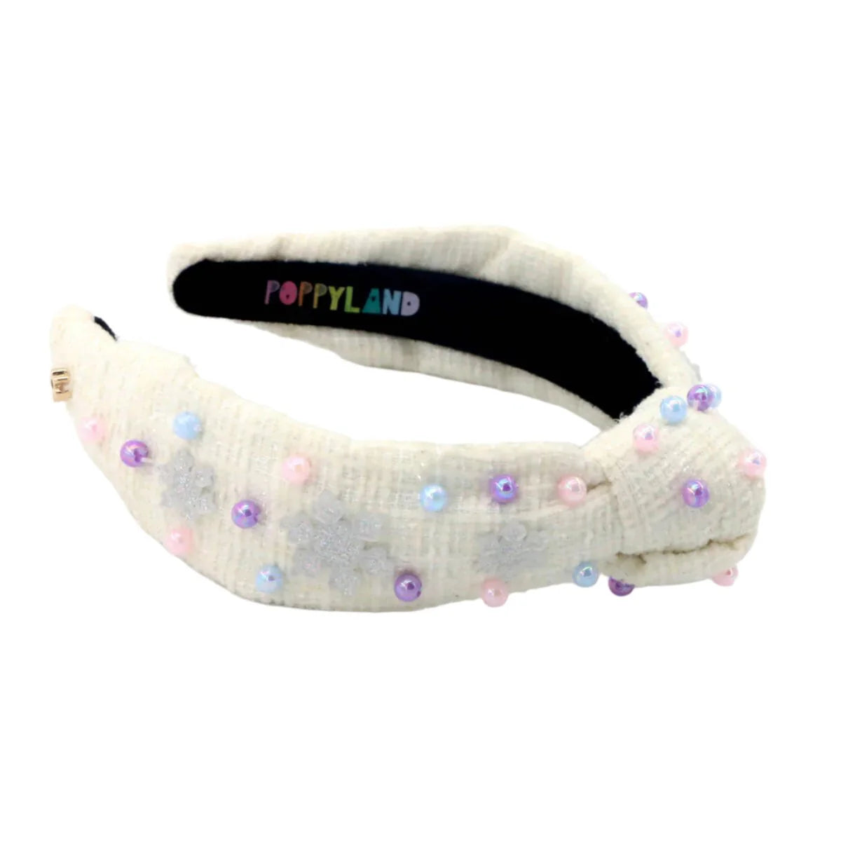 PoppyLand Snowball Sparkle | Knotted Headband