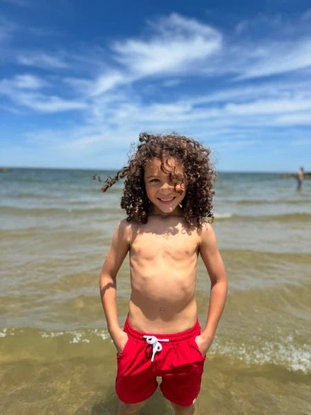 Me & Henry Red | Splash Swim Shorts