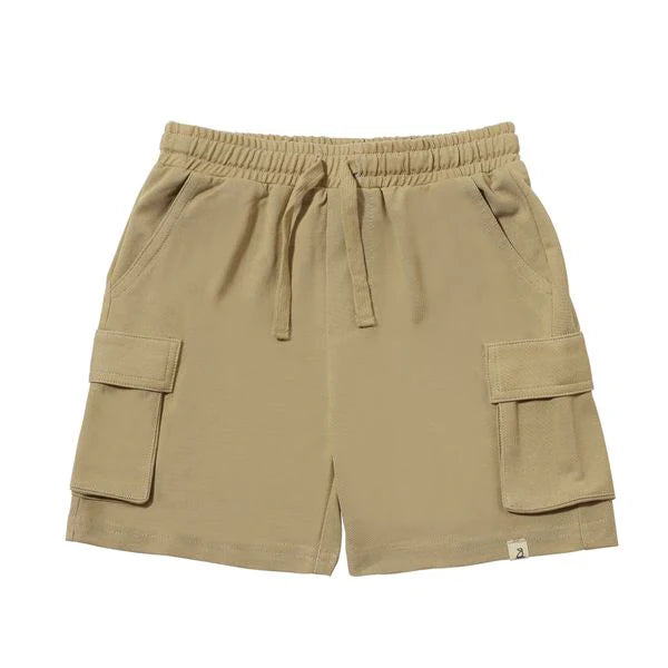 Me & Henry Beige Pique | Brian Cargo Shorts