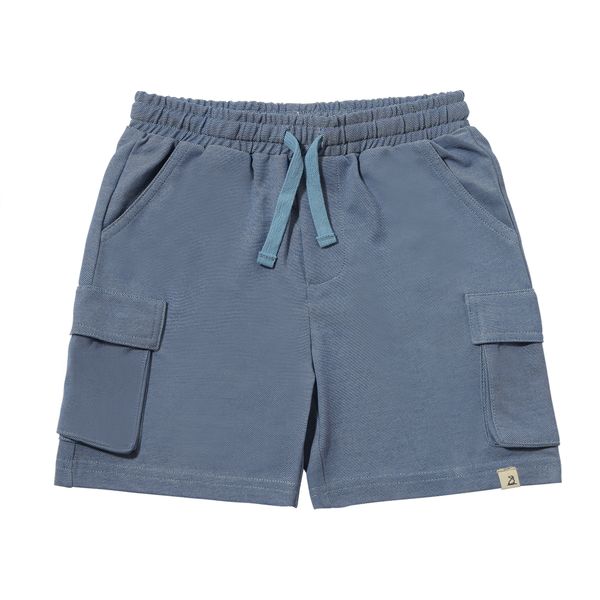 Me & Henry Blue Pique | Brian Cargo Shorts