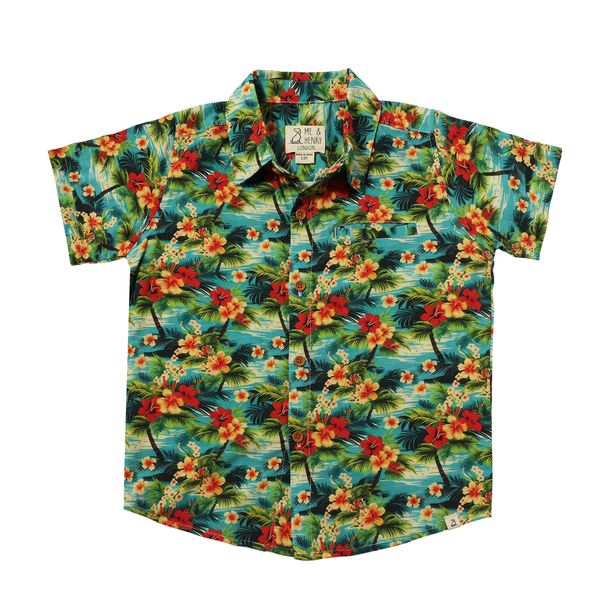 Me & Henry Hibiscus | Maui Printed Shirt