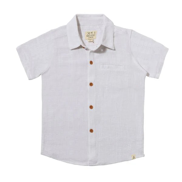 Me & Henry White | Newport Woven Shirt