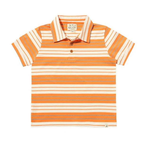 Me & Henry Tangerine, Grey, & White Stripe | Flagstaff Polo