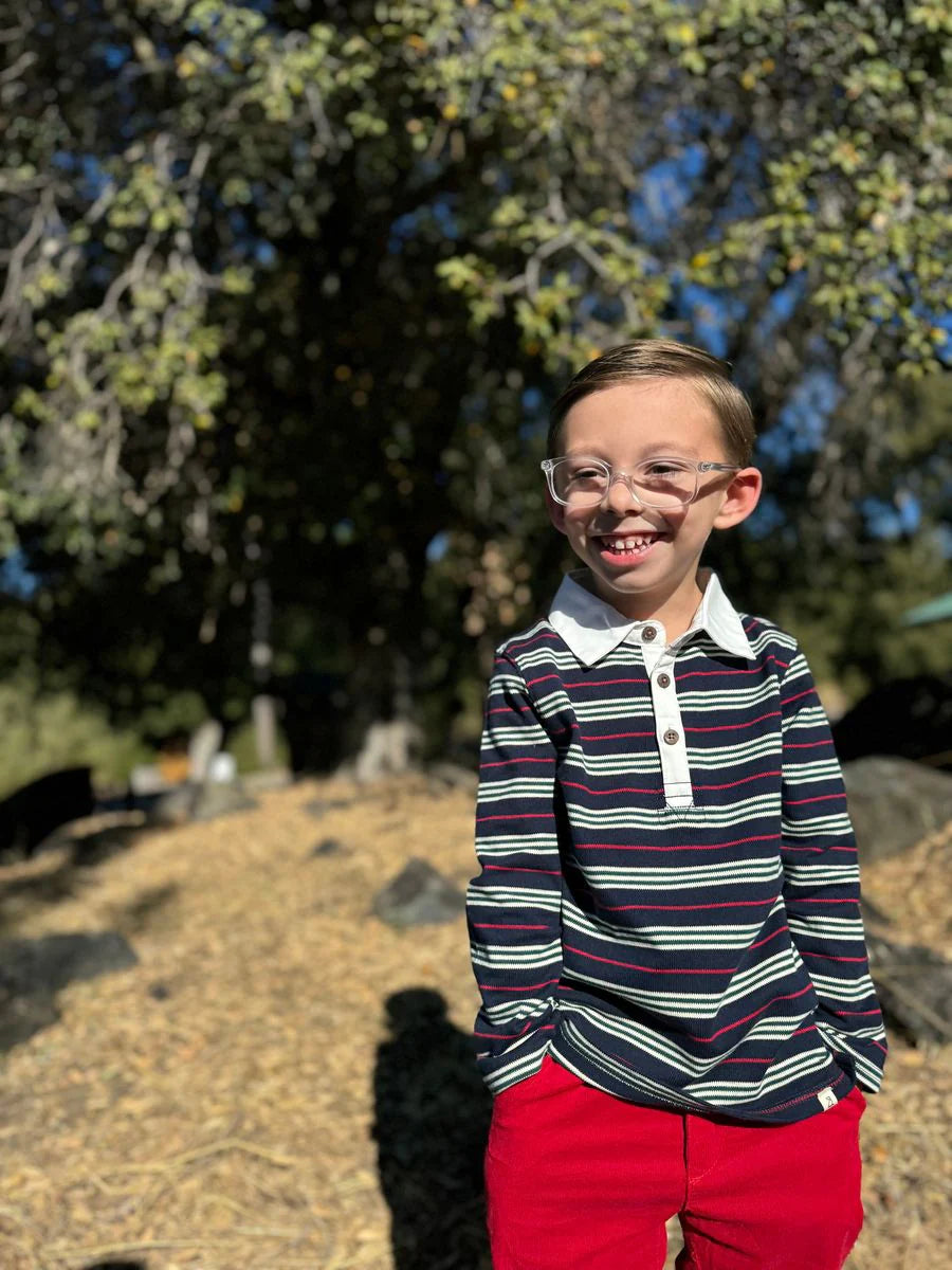 Me & Henry Navy & Red | Rupert Rugby Polo