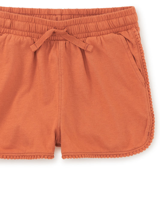 Tea Copper | Pom-Pom Gym Shorts
