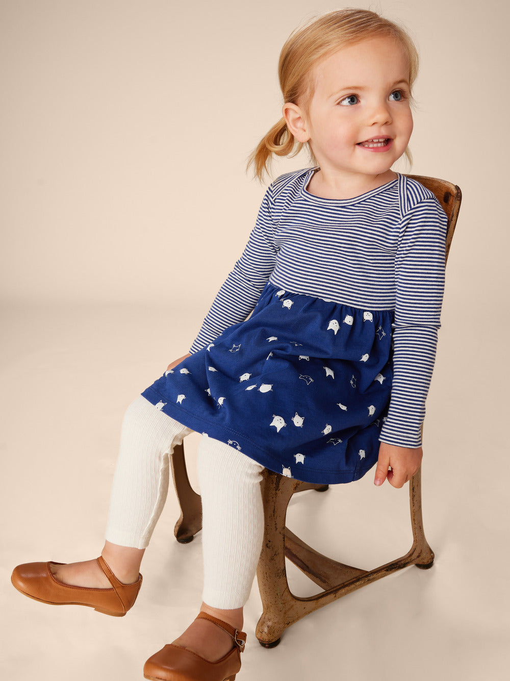 Tea Floating | Print Mix Skirted Baby Dress