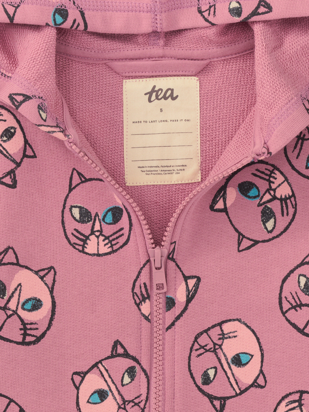 Tea Highlands Lake Cat in Rose | Good Sport Hoodie