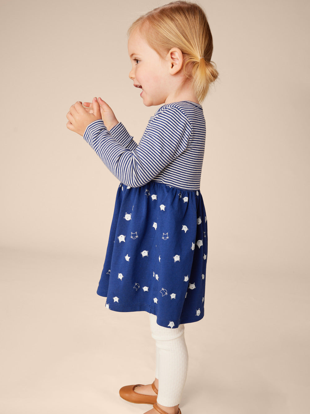 Tea Floating | Print Mix Skirted Baby Dress