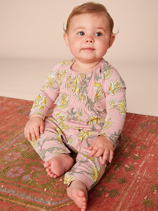 Tea Salma Floral | Smocked Romper