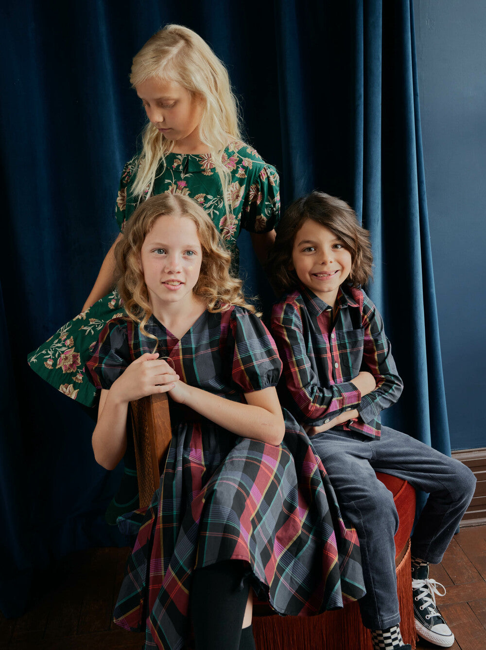 Tea Family Plaid | Button Up Shirt