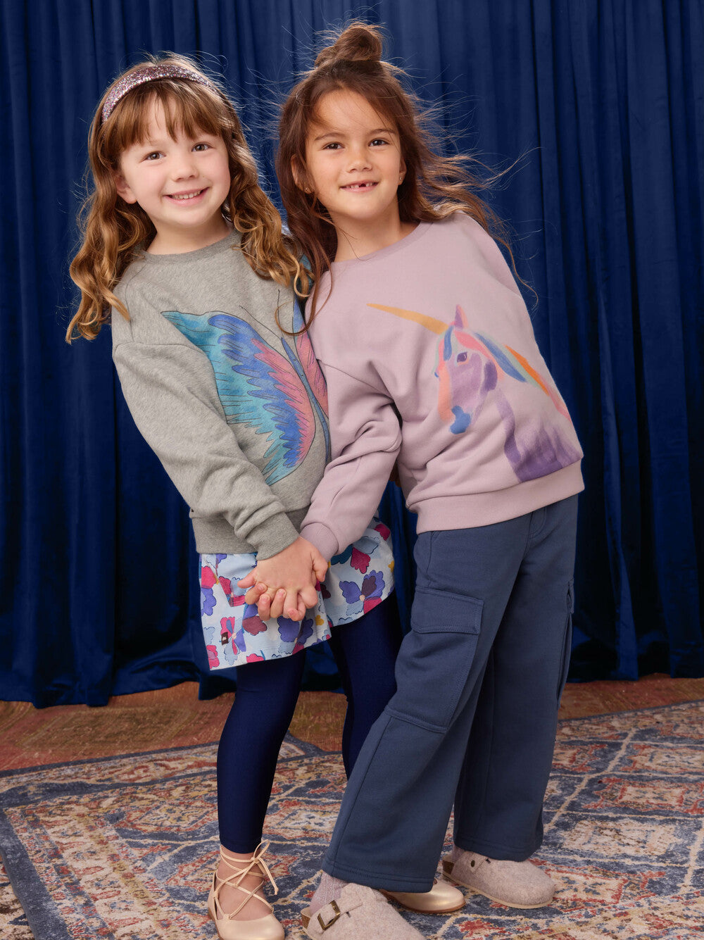 Tea Urchin Purple | Painted Unicorn Popover Sweatshirt