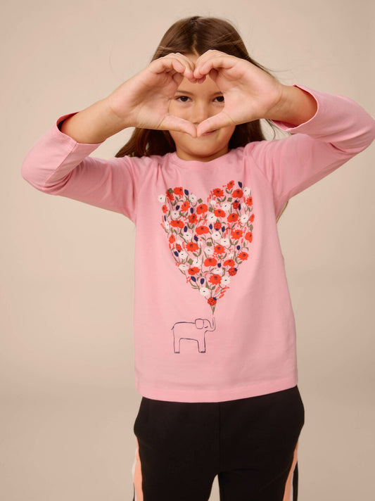 Tea Blossom | Elephant Heart Graphic Tee