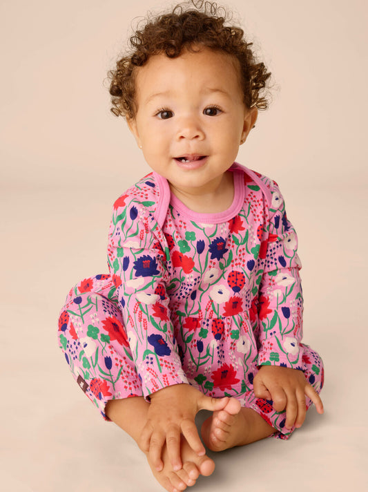 Tea Ladybug | Pretty Peplum Romper