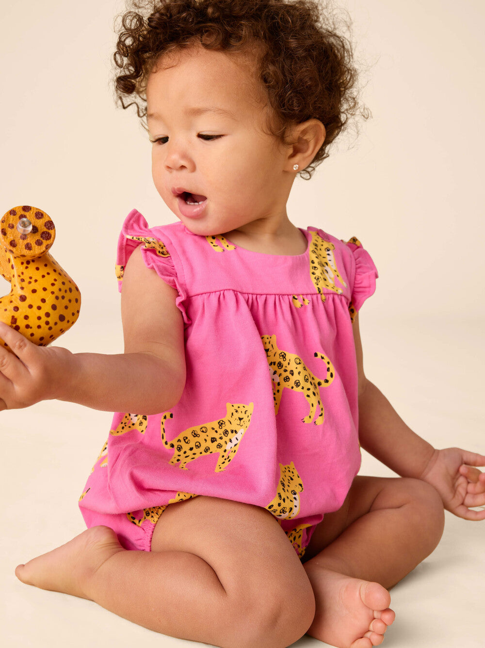 Tea Sweet Jaguar | Flutter Romper